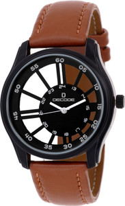 Decode Octane Transparent BLK-BRW Analog Watch - For Men