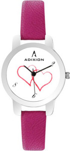 Adixion 9421SL26 New Rani Pink Leather Strap Analog Watch - For Women