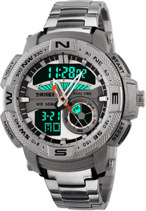 Skmei GM1211SIL LCD Analog-Digital Watch - For Men