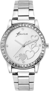 Rich Club Glamour~Elegance Heart Analog Watch  - For Women