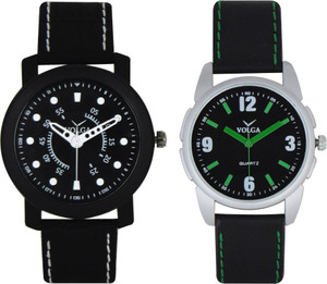 Volga Branded Leather Quality Designer Dial Diwali Special Combo271 Designer Sport Looks WaterProof Mens Watch Analog Watch - For Men