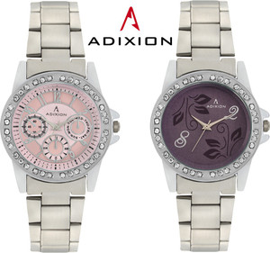 Adixion 9401SM0607 Combo New Chronograph Pattern Steel Analog Watch - For Women