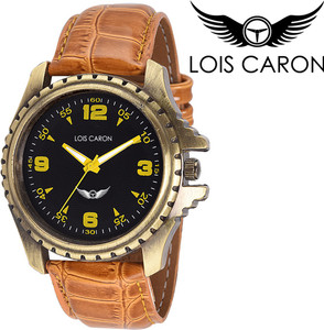 Lois Caron Lck-4039 Stylish Tan Analog Watch - For Men