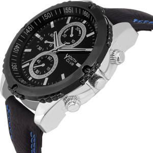 Youth Club Ultimate Chrono pattern with Cofee Bazel Analog Watch - For Men