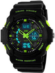 Skmei Gmarks-5590- Green Sports Analog-Digital Watch - For Men & Women
