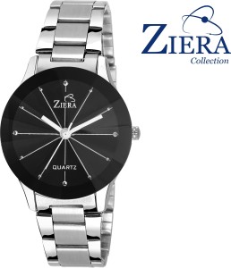 Ziera ZR8007 3D Black Silver Analog Watch  - For Women