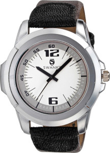 Swanky SC-MW-PlnStrap-Wh Analog Watch - For Men
