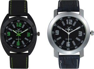 Volga Branded Leather Quality Designer Dial Diwali Special Combo353 Designer Sport Looks WaterProof Mens Watch Analog Watch - For Men