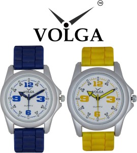 Volga Branded Fancy Look New Latest Awesome Collection Young Boys Qulity Lather Waterproof Designer belt With Best Offers Super03 Analog Watch  - For Men