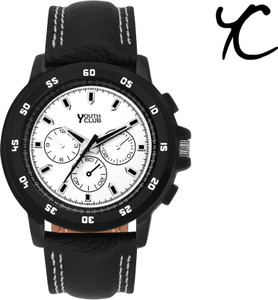 Youth Club HK-220WH Chronograph Pattern Analog Watch - For Boys