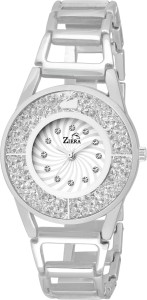Ziera ZR8029 Special dezined silver diamond collection Analog Watch  - For Women