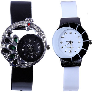 Spinoza Diamond studded letest collaction with beautiful attractive peacock S09P21 Analog Watch - For Women