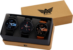 Abrexo Abx-7008 Gents Modish Superior Combo Analog Watch - For Men