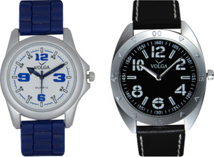 Volga Branded Leather Quality Designer Dial Diwali Special Combo59 Designer Sport Looks WaterProof Mens Watch Analog Watch - For Men