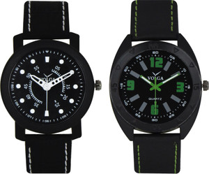 Volga Branded Leather Quality Designer Dial Diwali Special Combo263 Designer Sport Looks WaterProof Mens Watch Analog Watch - For Men