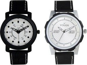 Volga Branded Leather Quality Designer Dial Diwali Special Combo312 Designer Sport Looks WaterProof Mens Watch Analog Watch - For Men