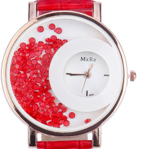 Style Feathers SF-HalfMoon-Red Analog Watch - For Women