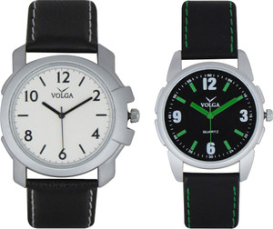 Volga Branded Leather Quality Designer Dial Diwali Special Combo184 Designer Sport Looks WaterProof Mens Watch Analog Watch - For Men