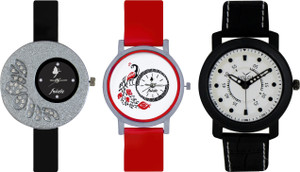 Frida Designer VOLGA Beautiful New Branded Type Watches Men and Women Combo342 VOLGA Band Analog Watch - For Couple