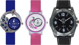 Frida Designer VOLGA New Branded Type Watches Men and Women Combo432 VOLGA Frida Couple Analog Watch  - For Couple