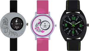 Frida Designer VOLGA Beautiful New Branded Type Watches Men and Women Combo271 VOLGA Band Analog Watch - For Couple