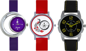 Frida Designer VOLGA Beautiful New Branded Type Watches Men and Women Combo685 VOLGA Band Analog Watch - For Couple