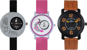 Frida Designer VOLGA Beautiful New Branded Type Watches Men and Women Combo273 VOLGA Band Analog Watch - For Couple