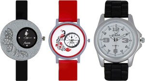 Frida Designer VOLGA Beautiful New Branded Type Watches Men and Women Combo334 VOLGA Band Analog Watch  - For Couple
