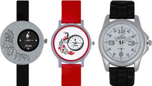 Frida Designer VOLGA Beautiful New Branded Type Watches Men and Women Combo334 VOLGA Band Analog Watch - For Couple