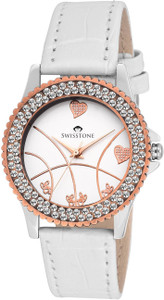 Swisstone VG515CP-WHITE Analog Watch - For Women