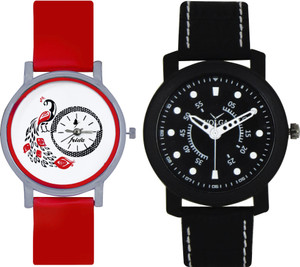 Frida Designer VOLGA Beautiful New Branded Type Watches Men and Women Combo157 VOLGA Band Analog Watch - For Couple