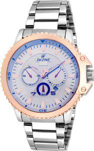 Dezine DZ-GR645-WHT-CH Analog Watch - For Boys