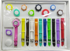 Faas Mmulti Belt Colour & Dail Watches For Kids Analog Watch - For Girls