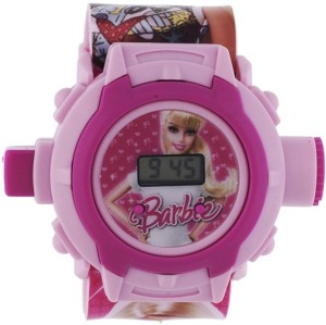 Navyamall Birthday GIFT Barbie 24 Photo LED PROJECTOR Sports for Fun Loving Kids Digital Watch  - For Girls
