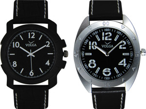 Volga Branded Leather Quality Designer Dial Diwali Special Combo248 Designer Sport Looks WaterProof Mens Watch Watch - For Men