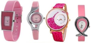 ReniSales Awosome Style2840 Pink combo Analog Watch  - For Women
