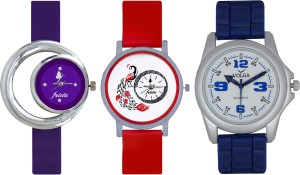 Frida Designer VOLGA Beautiful New Branded Type Watches Men and Women Combo668 VOLGA Band Analog Watch  - For Couple