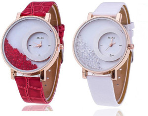 Mxre Red-White-88 Analog Watch - For Women