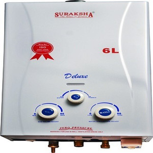 Suraksha 6 L Gas Water Geyser (BESA6L0002, White) Price in India - Buy  Suraksha 6 L Gas Water Geyser (BESA6L0002, White) online at Flipkart.com