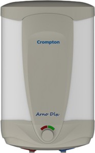 crompton 10 l storage water geyser (arno dlx, grey, white)