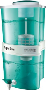 eureka forbes aquasure aayush 22 l gravity based water purifier(green)