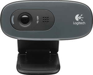 Logitech C-270-HD 3MP-Black Webcam