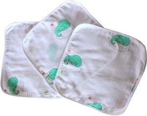 Little Green Kid Organic Muslin Wipe and Burp Cloth