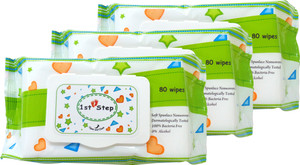 1st Step 3 Pcs Combo Pack Of Baby Wipes