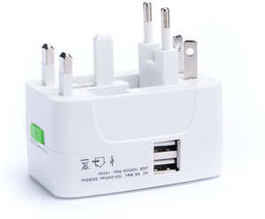 ROQ Multiplug With USB Worldwide Adaptor