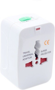 Outre All in One Universal International Travel AC Power Squar Charger with AU US UK EU Converter Plug Worldwide Adaptor