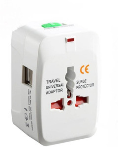 MSE Universal Dual USB With three Pin-MWS02 Worldwide Adaptor