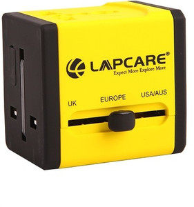 Lapcare Worldwide Adapter with Dual USB Port Worldwide Adaptor