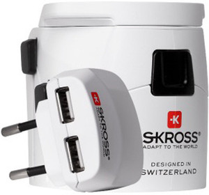 S-Kross World Adapter Pro+ With Usb - White Blister Worldwide Adaptor