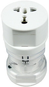 Outre All in One Universal International Travel AC Power Round Charger with AU US UK EU converter Plug Worldwide Adaptor